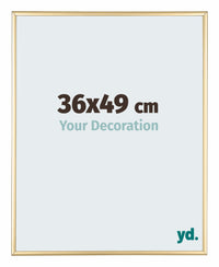Kent Aluminium Bilderrahmen 36x49cm Gold Vorne Messe | Yourdecoration.de