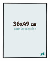 Kent Aluminium Bilderrahmen 36x49cm Schwarz Hochglanz Vorne Messe | Yourdecoration.de
