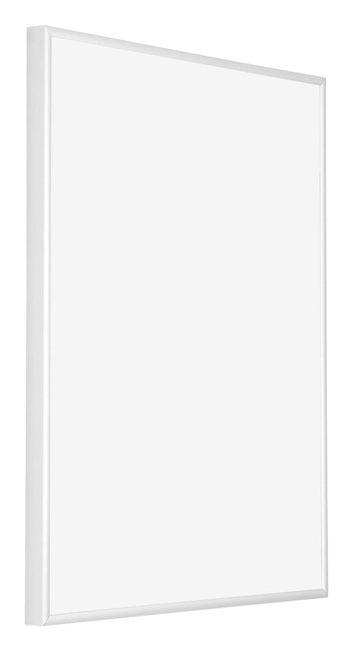 Kent Aluminium Bilderrahmen 36x49cm Weiss Hochglanz Vorne Schrag | Yourdecoration.de