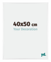 Kent Aluminium Bilderrahmen 40x50cm Weiss Hochglanz Vorne Messe | Yourdecoration.de
