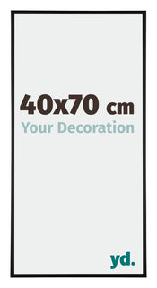 Kent Aluminium Bilderrahmen 40x70cm Schwarz Matt Vorne Messe | Yourdecoration.de
