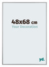 Kent Aluminium Bilderrahmen 48x68cm Platin Vorne Messe | Yourdecoration.de