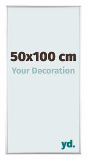 Kent Aluminium Bilderrahmen 50x100cm Silber Hochglanz Vorne Messe | Yourdecoration.de