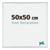 Kent Aluminium Bilderrahmen 50x50cm Silber Hochglanz Vorne Messe | Yourdecoration.de
