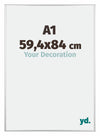 Kent Aluminium Bilderrahmen 59 4x84cm A1 Silber Hochglanz Vorne Messe | Yourdecoration.de