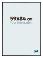 Kent Aluminium Bilderrahmen 59x84cm Schwarz Matt Vorne Messe | Yourdecoration.de