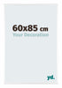 Kent Aluminium Bilderrahmen 60x85cm Weiss Hochglanz Vorne Messe | Yourdecoration.de