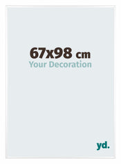 Kent Aluminium Bilderrahmen 67x98cm Weiss Hochglanz Vorne Messe | Yourdecoration.de