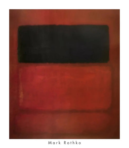 Kunstdruck Mark Rothko Black Over Reds 1957 71x81cm MKR 890 | Yourdecoration.de
