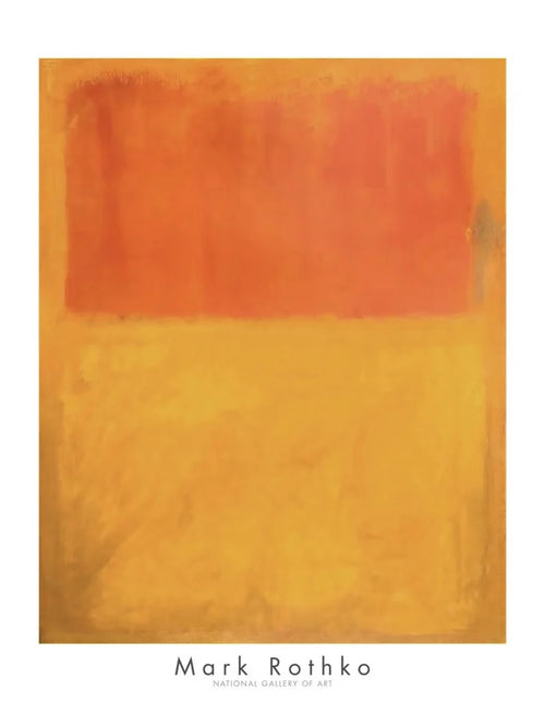 Kunstdruck Mark Rothko Orange and Tan 1954 71x91cm MKR 905 | Yourdecoration.de