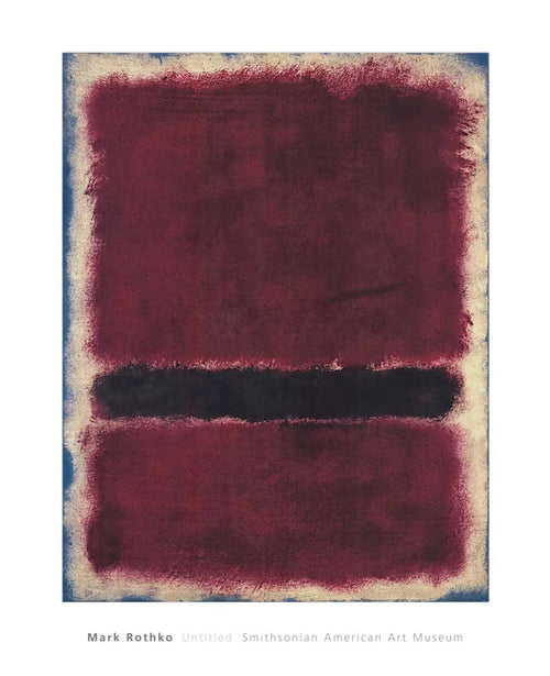 Kunstdruck Mark Rothko Untitled 1963 66x81cm MKR 587 | Yourdecoration.de