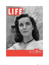 Kunstdruck Time Life Life Cover Elizabeth Taylor 60x80cm Pyramid PPR40203 | Yourdecoration.de