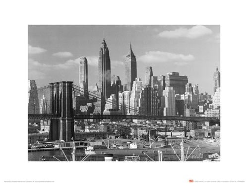 Kunstdruck Time Life Lower Manhattan Skyline 1948 40x30cm Pyramid PPR44238 | Yourdecoration.de