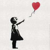 Kunstdruck Banksy - Girl with Balloon 50x50cm