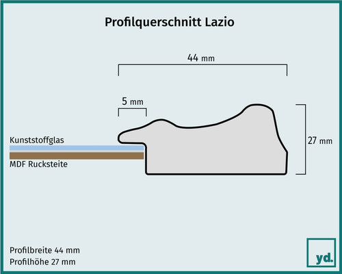 Lazio Detail Querschnitt Zeichnung | Yourdecoration.de