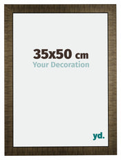 Leeds Holz Bilderrahmen 35x50cm Champagner Geburstet Vorne Messe | Yourdecoration.de