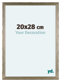 Lincoln Holz Bilderrahmen 20x28cm Silber Vorne Messe | Yourdecoration.de