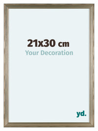 Lincoln Holz Bilderrahmen 21x30cm Silber Vorne Messe | Yourdecoration.de