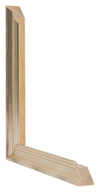 Lincoln Holz Bilderrahmen 30x30cm Silber Querschnitt | Yourdecoration.de