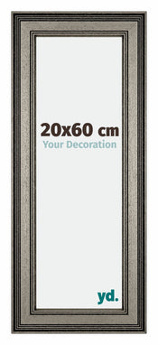 Liverpool Holz Bilderrahmen 20x60cm Silber Vorne Messe | Yourdecoration.de