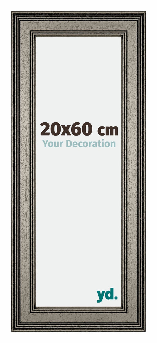 Liverpool Holz Bilderrahmen 20x60cm Silber Vorne Messe | Yourdecoration.de