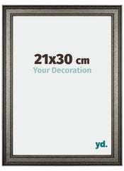 Liverpool Holz Bilderrahmen 21x30cm Silber Vorne Messe | Yourdecoration.de