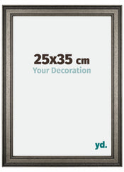 Liverpool Holz Bilderrahmen 25x35cm Silber Vorne Messe | Yourdecoration.de