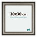 Liverpool Holz Bilderrahmen 30x30cm Silber Vorne Messe | Yourdecoration.de