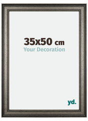 Liverpool Holz Bilderrahmen 35x50cm Silber Vorne Messe | Yourdecoration.de