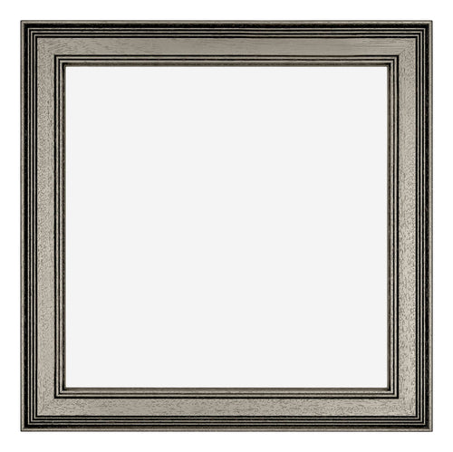 Liverpool Holz Bilderrahmen 40x40cm Silber Vorne | Yourdecoration.de