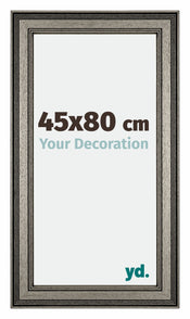 Liverpool Holz Bilderrahmen 45x80cm Silber Vorne Messe | Yourdecoration.de