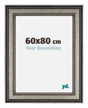 Liverpool Holz Bilderrahmen 60x80cm Silber Vorne Messe | Yourdecoration.de