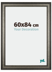 Liverpool Holz Bilderrahmen 60x84cm Silber Vorne Messe | Yourdecoration.de