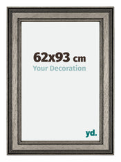 Liverpool Holz Bilderrahmen 62x93cm Silber Vorne Messe | Yourdecoration.de