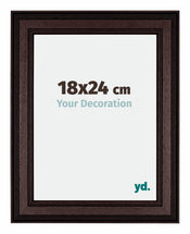 London Holz Bilderrahmen 18x24cm Braun Wenge Vorne Messe | Yourdecoration.de