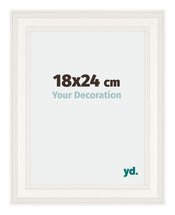 London Holz Bilderrahmen 18x24cm Weiss Vorne Messe | Yourdecoration.de