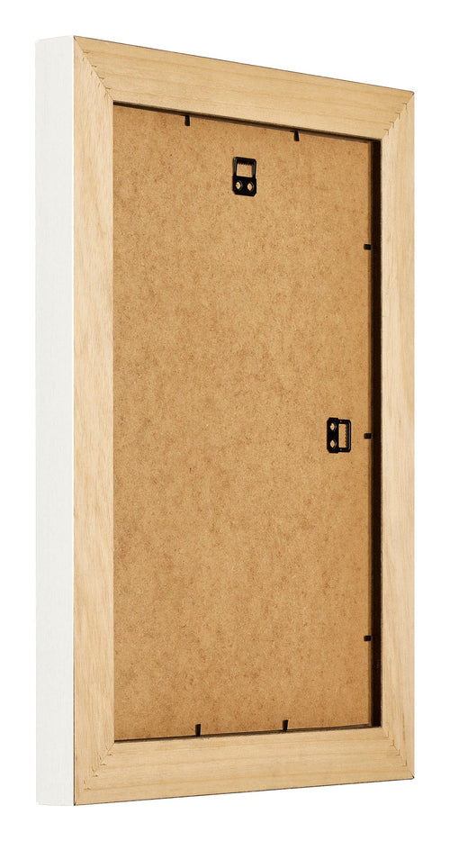 London Holz Bilderrahmen 20x30cm Weiss Rucksteite Schrag | Yourdecoration.de