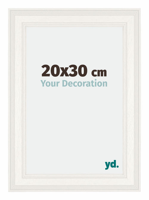 London Holz Bilderrahmen 20x30cm Weiss Vorne Messe | Yourdecoration.de