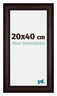 London Holz Bilderrahmen 20x40cm Braun Wenge Vorne Messe | Yourdecoration.de