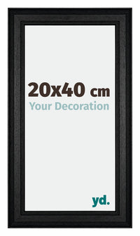 London Holz Bilderrahmen 20x40cm Schwarz Vorne Messe | Yourdecoration.de
