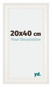 London Holz Bilderrahmen 20x40cm Weiss Vorne Messe | Yourdecoration.de