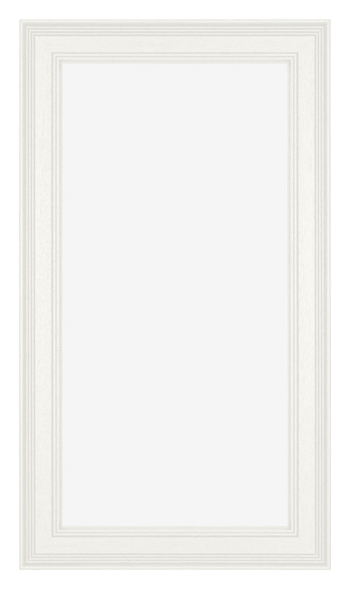 London Holz Bilderrahmen 20x40cm Weiss Vorne | Yourdecoration.de