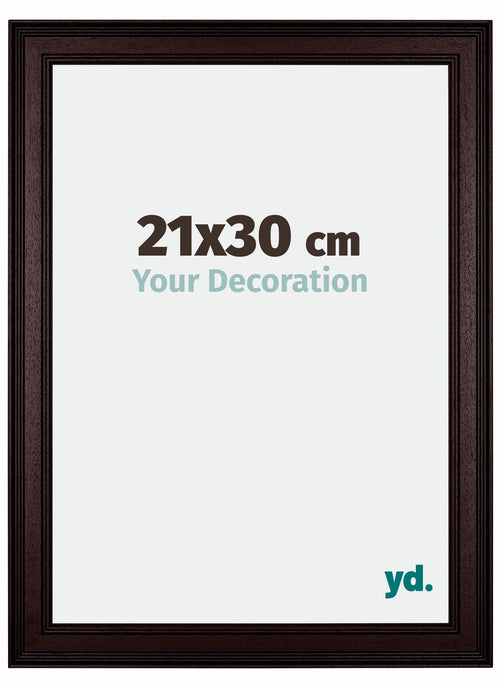 London Holz Bilderrahmen 21x30cm Braun Wenge Vorne Messe | Yourdecoration.de