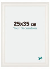 London Holz Bilderrahmen 25x35cm Weiss Vorne Messe | Yourdecoration.de