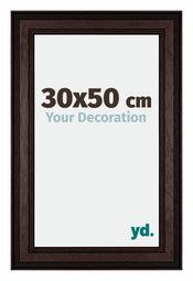 London Holz Bilderrahmen 30x50cm Braun Wenge Vorne Messe | Yourdecoration.de