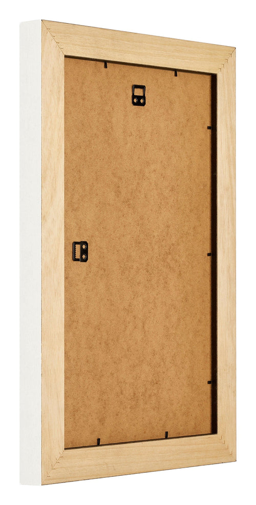London Holz Bilderrahmen 30x50cm Weiss Rucksteite Schrag | Yourdecoration.de