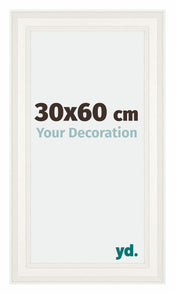 London Holz Bilderrahmen 30x60cm Weiss Vorne Messe | Yourdecoration.de