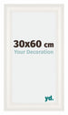 London Holz Bilderrahmen 30x60cm Weiss Vorne Messe | Yourdecoration.de