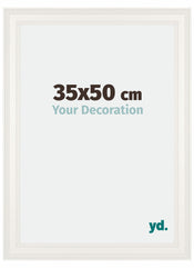 London Holz Bilderrahmen 35x50cm Weiss Vorne Messe | Yourdecoration.de