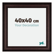 London Holz Bilderrahmen 40x40cm Braun Wenge Vorne Messe | Yourdecoration.de